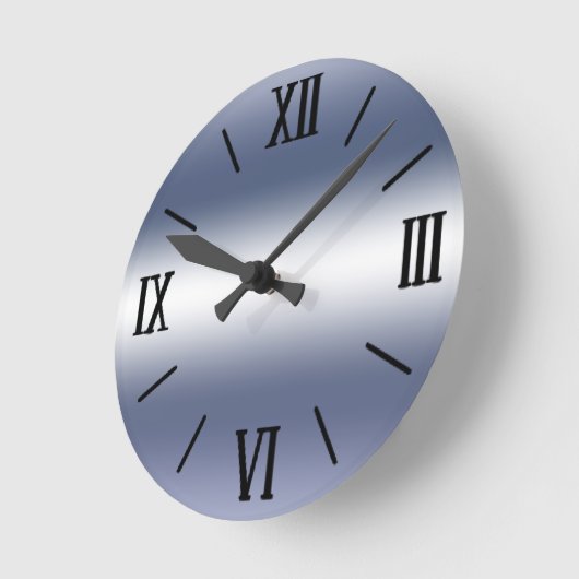 Kristallsilbermauer Runde Wanduhr (Winkel)