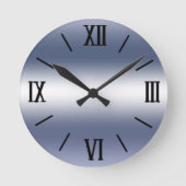 Kristallsilbermauer Runde Wanduhr (Vorderseite)