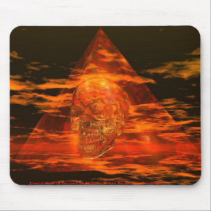 KRISTALLSKULL in Pyramide Mousepad