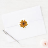 Kristallsonnenblume Runder Aufkleber (Umschlag)