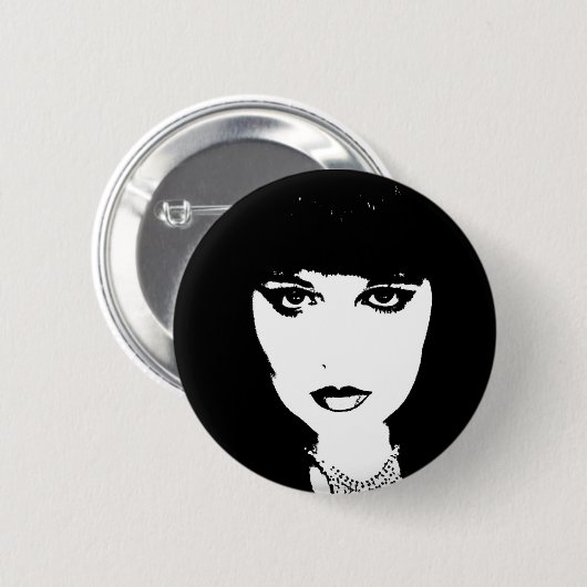 Kristallsonnenschein-Knopf Button (Vorne & Hinten)