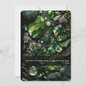 Kristallsteine, grün, moos, einladung (Rückseite)