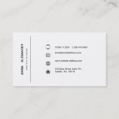 Kristallsteine, grün, moos, visitenkarte (Rückseite)