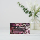 Kristallsteine, rosa visitenkarte (Stehend Vorderseite)