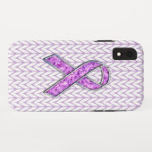 Kristallstil Rosa-Band-Strick Case-Mate iPhone Hülle (Rückseite (Horizontal))