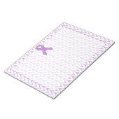 Kristallstil Rosa-Band-Strick Notizblock (angewinkelt)