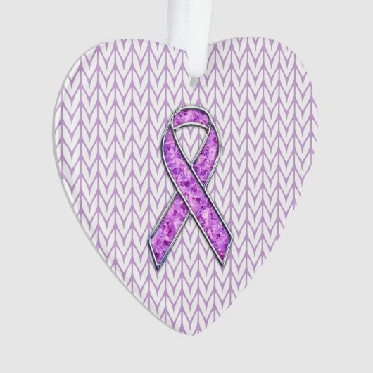Kristallstil Rosa-Band-Strick Ornament (Vorderseite)