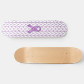 Kristallstil Rosa-Band-Strick Skateboard (Horizontal)