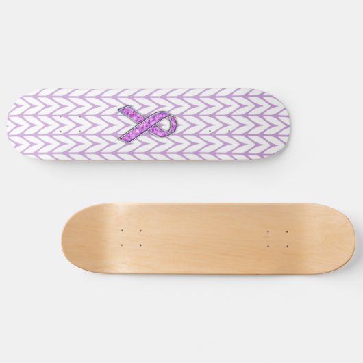 Kristallstil Rosa-Band-Strick Skateboard (Horizontal)