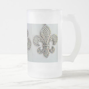 KRISTALLTasse LILIEN-EN BLANC Mattglas Bierglas
