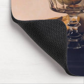 Kristallteller mit Melonen durch Mauro David Mousepad (Ecke)