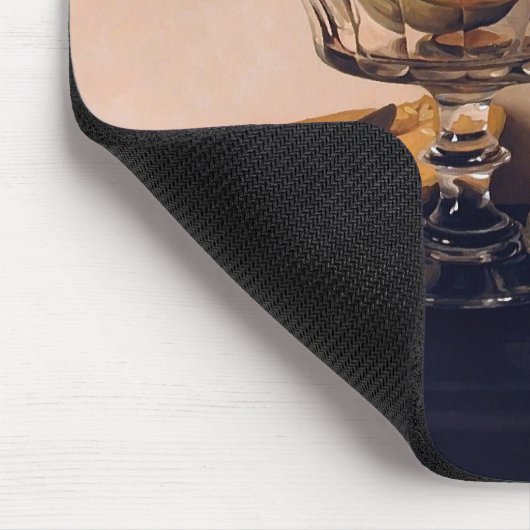 Kristallteller mit Melonen durch Mauro David Mousepad (Ecke)