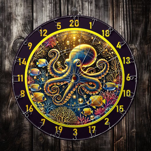 Kristalltiefen Octopus Dartboard Dartscheibe