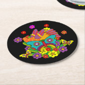 KristallTipps und Alistair Runder Pappuntersetzer (Angewinkelt)