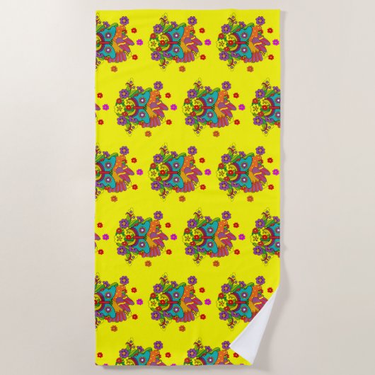 KristallTipps und Alistair Strandtuch (Vorderseite)