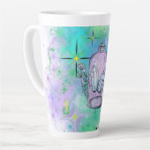 Kristalltrank große Latte-Tasse, Hexe, Magie, Goth Milchtasse (Linke Ecke)