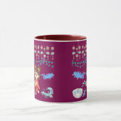 Kristallwasser-Feier Magenta Tasse (Zentrum)
