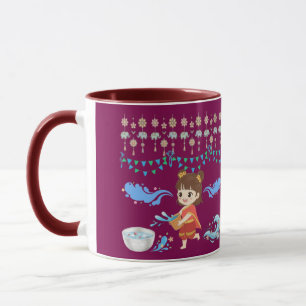 Kristallwasser-Feier Magenta Tasse