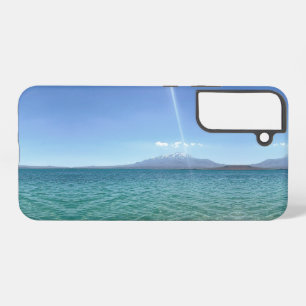 Kristallwasserblick blauer Himmel Strandvibes Frie Samsung Galaxy Hülle