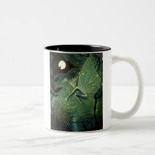 KristallwasserSprite - feenhafte Kunst-Tasse Zweifarbige Tasse