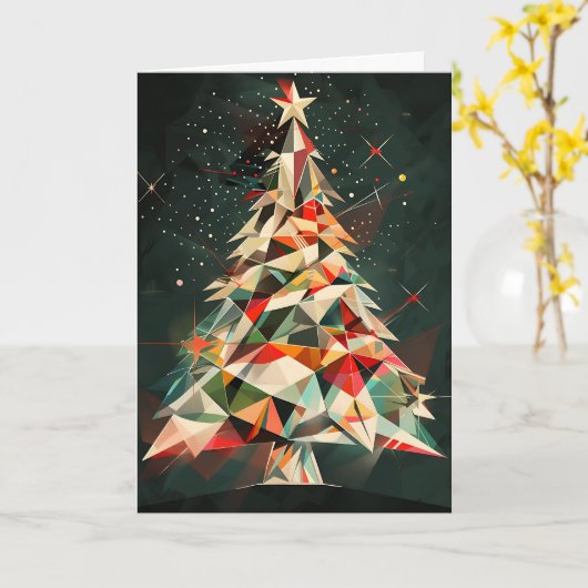 Kristallweihbaum Karte (Gelbe Blume)