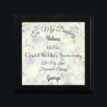 Kristallweihe zum Jahrestag der Hochzeit - Keepake Erinnerungskiste<br><div class="desc">Herrliche personalisierte Ehefrau Kristallverheiratung Jahrestag Keepake / Geschenkboxen.</div>