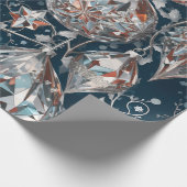 Kristallweihpapier für Weihnachtsschmuck Geschenkpapier (Ecke)