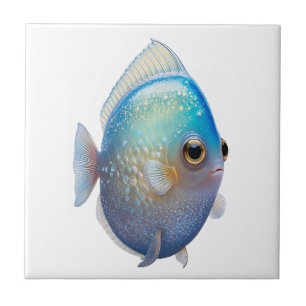 Kristallweißer Fisch Fliese
