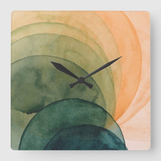 Kristallweite Quadratische Wanduhr (Vorderseite)