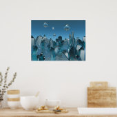 Kristallwelt Poster (Küche)