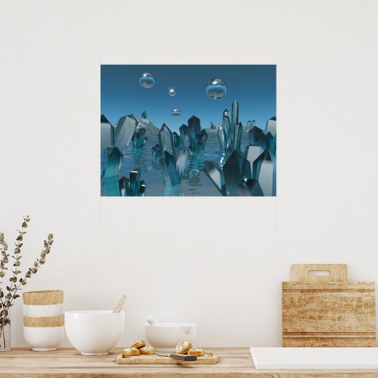 Kristallwelt Poster (Küche)