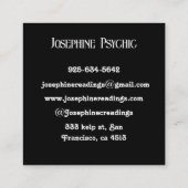 Kristallweltraum Galaxie Sterne Tarot Quadratische Visitenkarte (Rückseite)