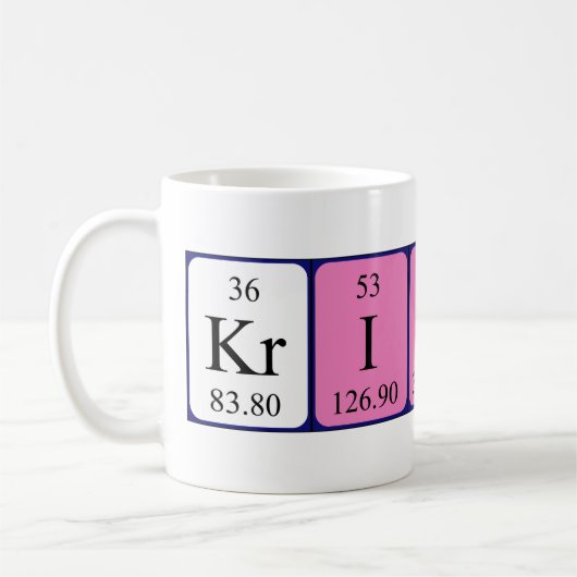 Kristan Periodenname Tasse (Links)