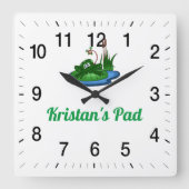 Kristans Pad-Square-Uhr Quadratische Wanduhr (Vorderseite)