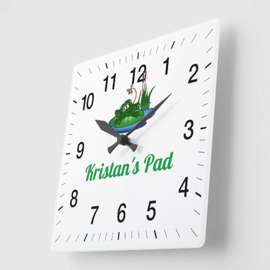 Kristans Pad-Square-Uhr Quadratische Wanduhr (Winkel)