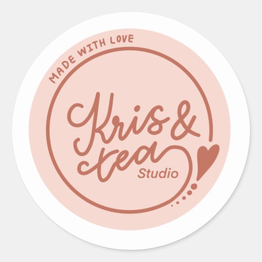 Kristea Logo-Sticker Runder Aufkleber (Vorderseite)