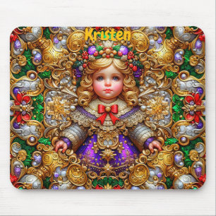 KRISTEN ~ A GOLDEN Christmas ~ Mousepad
