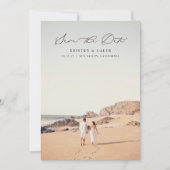 KRISTEN Minimalistisch 2 Foto Wedding Save The Date (Vorderseite)