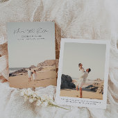 KRISTEN Minimalistisch 2 Foto Wedding Save The Date