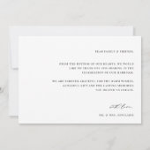 KRISTEN Minimalistisch 3 Foto Wedding Dankeskarte (Rückseite)