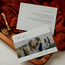 KRISTEN Minimalistisch 3 Foto Wedding