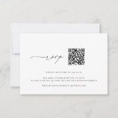 KRISTEN Minimalistisch Wedding QR Code RSVP Karte (Vorderseite)