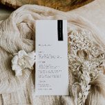 KRISTEN Modern Wedding Platzkarte Menu Menükarte<br><div class="desc">KRISTEN modern minimalistisch,  Hochzeitsgast Platzkarte und Menü. Features,  schwarze Typografie mit weißem Hintergrund. Bitte beachten Sie,  dass die Namen der Gäste einzeln eingegeben und in Ihren Warenkorb aufgenommen werden müssen.</div>