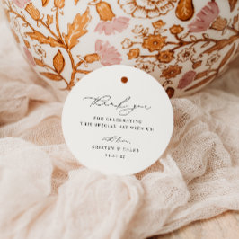 KRISTEN Moderne Minimalistische Hochzeit Vielen Da Geschenkanhänger