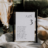 KRISTEN Moderne Minimalistische Tischnummer Card