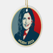 KRISTI NOEM 2024 KERAMIK ORNAMENT (Rechts)