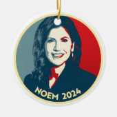 KRISTI NOEM 2024 KERAMIK ORNAMENT (Vorne)