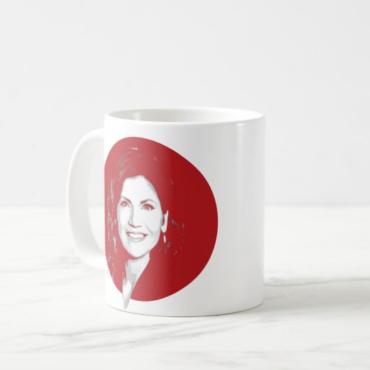 KRISTI NOEM Screening Portrait Kaffeetasse (Vorderseite Links)