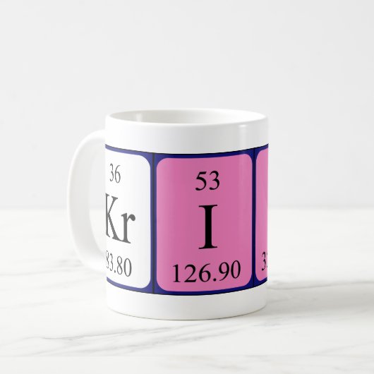 Kristi Periodenname Tasse (Vorderseite Links)