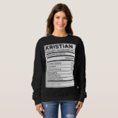 Kristian Nutrition Information Problem lösen Har Sweatshirt (Vorne ganz)